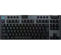 Logitech G 915 TKL Tenkeyless Lightspeed Wireless RGB Mechanical Gaming Keyboard, interruptores Planos, LIGHTSYNC RGB, avanzado inalámbrico y Soporte Bluetooth, Formato Belga AZERTY - Negro