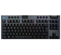 Logitech G 915 TKL Tenkeyless Lightspeed Wireless RGB Mechanical Gaming Keyboard, interruptores táctiles opción de Interruptor de bajo Perfil, LIGHTSYNC RGB, Advanced Wireless y Bluetooth Support -