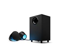 Logitech G Altavoces de Sonido Ultra Envolvente para Juegos de PC 560 con iluminación RGB impulsada por Juegos, Enchufe del Reino Unido, Negro