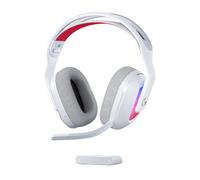 Logitech G Astro A20 X Lightspeed Auriculares inalámbricos Gaming para PS5, Xbox, Switch y PC con PLAYSYNC Audio de Dos Sistemas, Bluetooth, RGB LIGHTSYNC y micrófono con Varilla de 48 kHz - Blanco