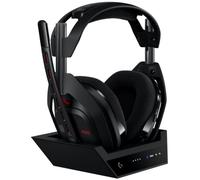 Logitech G Astro A50 LIGHTSPEED para gaming Auriculares inalámbricos + estación base (Gen 5), PRO-G GRAPHENE, cambio entre 3 sistemas, USB-C a Xbox, PS5, PC/Mac o Nintendo Switch, Bluetooth - Negro