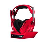 Logitech G Astro A50 X Lightspeed Auriculares inalámbricos de Gaming + Base | Conmutador de vídeo y audio PLAYSYNC, HDMI 2.1 4K a 120 Hz, 24 h de batería, 2,4 GHz y Bluetooth, para PC, PS5,Xbox - Rojo