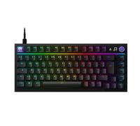 Logitech G G316 X 75, Teclado al 75% con Cable para Gaming (QWERTY ESP) | Interruptores táctiles intercambiables, estructura de junta, pantalla LED y control giratorio, PBT, USB-C, RGB LIGHTSYNC, PC
