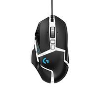 Logitech G G502 Hero Ratón Gaming Edición Especial con Cable Alto Rendimiento, Captor Hero 25K, 25,600 dpi, RGB, Peso Personalizable, 11 Botones Programables, PC/Mac - Blanco y Negro