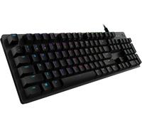 Logitech G G512 Teclado Gaming Mecánico, QWERTY ES | Teclado retroiluminado RGB LIGHTSYNC, GX-Táctil Marrón, aluminio, teclas F, paso USB - Carbón/Negro