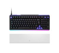 Logitech G G512 X 98 Hot-Swappable TMR analógico/mecánico teclado gaming, 8K, RAPID TRIGGER, RGB, cable + G512 X PALM REST 98, reposamanos acrílico amplificador de la barra de luz RGB,PTG QWERTY-Negro