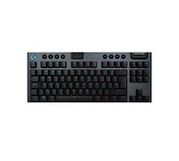 Logitech G G915 LIGHTSPEED TKL Teclado Gaming Mecánico Inalámbrico con teclas GL-Táctil de bajo perfil, LIGHTSYNC RGB, Diseño ultra delgado, 40 Horas duración de Batería, Disposición QWERTY ES - Negro