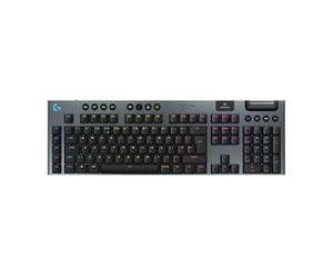 Logitech G G915 X Lightspeed Teclado para Gaming inalámbrico de Perfil bajo, Disposición QWERTZ Alemán, Clicky - Negro