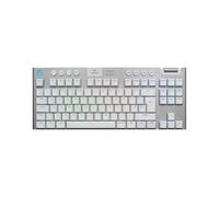 Logitech G G915 X Lightspeed TKL Teclado Gaming inalámbrico de Perfil bajo | Disposición QWERTY Inglés Reino Unido, Táctil - Blanco