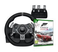Logitech G G920 Driving Force Volante & Pedales + Forza Horizon 6 (Disco) para Xbox Series X - Negro