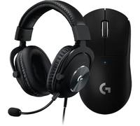 Logitech G PRO Ratón Gaming Inalámbrico, Captor HERO 25K, 25,600 DPI, RGB, Ultra-ligero + G PRO X Auriculares Gaming con Cable y Micrófono con Blue VO!CE, DTS, Sonido Surround 7.1, PC/Mac - Negro