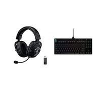 Logitech G PRO X Auriculares Inalámbricos LIGHTSPEED para Gaming y Logitech G PRO TKL Teclado Gaming Mecánico sin Teclado Numérico