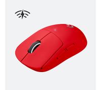 Logitech Pro X Superlight Ratón Gaming 25600DPI Rojo