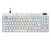 Logitech G Pro X TKL GALVATRON, Teclado para Gaming, ultraportable, sin sección numérica, RGB LIGHTSYNC, Teclas de PBT, US INTL - Blanco