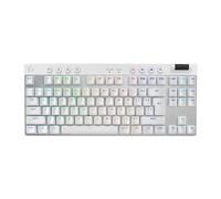 Logitech G Pro X TKL Lightspeed, Teclado inalámbrico para Gaming - Blanco - US INT'L - Tactile