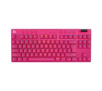Logitech G Pro X TKL Lightspeed, Teclado inalámbrico para Gaming - Magenta - FRA - Tactile