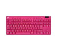 Logitech G Pro X TKL Lightspeed Teclado inalámbrico para Juegos, diseño ultracompacto sin Teclado numérico (tenkeyless), LIGHTSYNC RGB, interruptores táctiles (GX Brown), US INT'L QWERTY - Magenta