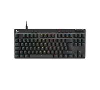 Logitech G PRO X TKL RAPID, teclado para gaming con cable sin teclado numérico con interruptores analógicos magnéticos, modo de disparo rápido, RGB, accionamiento ajustable, US INTL - Negro