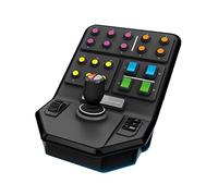 Logitech G Saitek Panel Lateral para Equipo Pesado | Plus Botones Asignables, Piloto Automatico Integrado, Carga Frontal, Palanca con Eje de Torsión, USB, PC/Mac - Negro