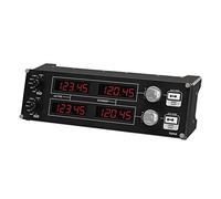 Logitech G Saitek Pro Flight Radio Panel Controlador de Radio de Simulación de Vuelo, 4 Pantallas Led Independientes con Controles, Modular y Personalizable, PC - Negro