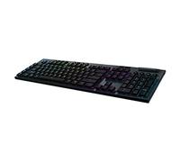 Logitech G Teclado mecánico inalámbrico 915 Lightspeed para Juegos, Interruptor de tecla GL Lineal con Perfil Plano, Lightsync RGB, diseño Ultra Delgado, más de 30 Horas de duración de la batería,