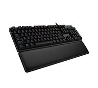 Logitech G Teclado mecánico para Gaming 513, interruptores táctiles GX-Brown, iluminación RGB, Bucle USB, reposamuñecas con Espuma viscoelástica, Carcasa de Aluminio, diseño escandinavo, Color Negro