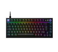 Logitech G Teclado para Juegos 316 X 75, Velocidad de informes de 8 kHz, interruptores táctiles Intercambiables en Caliente, construcción de Cadena de Gas, Matriz de Puntos LED y dial, PBT, USB-C