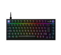 Logitech G Teclado para Juegos 316 X 75, Velocidad de informes de 8 kHz, interruptores táctiles Intercambiables en Caliente, construcción de Cadena de Gas, Matriz de Puntos LED y dial, PBT, USB-C