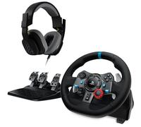 Logitech G29 Driving Force Volante + Pedales PS5 PS4 PC + Logitech Astro A10 Auriculares Inalambricos