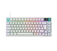 Logitech G316 X 75, Teclado Gaming, tasa de relación 8 kHz, interruptores táctiles Intercambiables, Estructura de Junta, Pantalla LED Matriz y Rueda de Rueda, PBT, USB-C, RGB LIGHTSYNC, PC - Negro