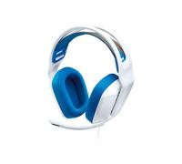 Auriculares gaming - Logitech G335, Con cable, 36 Ohms, 87.5dB SPL/mW, Micrófono integrado, Jack 3.5mm, Blanco