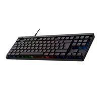 Logitech G G515 TKL teclado con cable para gaming de perfil bajo, RGB totalmente personalizable, teclas PBT de doble moldeado, Spanisches QWERTY-Layout - Negro
