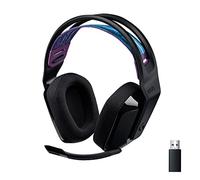 Logitech G535 Lightspeed Auriculares inalámbricos para Gaming con micrófono - Auriculares supraaurales Ligeros, micrófono volteable para silenciar, estéreo, PC, PS4, PS5, Recargables por USB - Negro