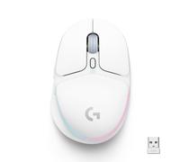Logitech G G705 Ratón Inalámbrico Para Gaming, Iluminación LIGHTSYNC RGB Personalizable, Inalámbrico LIGHTSPEED, Conectividad Bluetooth, Ligero, PC/Mac/Portátil - Blanco