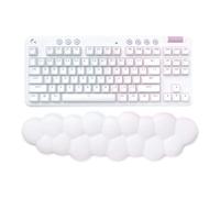 Logitech G715 Teclado Para Gaming Inalámbrico con Iluminación LIGHTSYNC RGB, LIGHTSPEED, Interruptores Táctiles y Reposamanos Para Teclado, Compatible con PC y Mac, Blanco Niebla - QWERTY Español