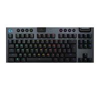 Logitech G915 Lightspeed TKL Teclado Gaming Mecánico Inalámbrico con Teclas GL-Táctil de bajo Perfil, LIGHTSYNC RGB, Diseño Ultra Delgado, 40 Horas duración de Batería, QWERTY Portugués - Negro
