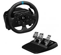 Volante - Logitech G923, Para PS5, PS4, PC, Pedales, Escala 1:1, USB, LED, Trueforce, Negro