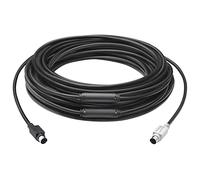 Logitech Group, Cable de Extensión de 15m para el Sistema de Webcam para Videoconferencia Group, Mini-DIN-6, Portátil/PC/Mac, Color Negro