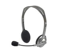 Logitech H110 Wired Headset, Stereo Headphones with Noise-Cancelling Microphone,