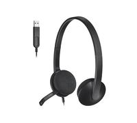 Logitech H340 Binaural Diadema Negro - Auriculares con micrófono (PC/Juegos, Binaural, Diadema, Negro, Alámbrico, 1,8 m)