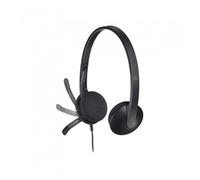 Logitech H340 Auriculares con Cable, Sonido Estéreo con Micrófono con Supresión de Ruido, USB, PC/Mac/Portátil/Chromebook - Negro