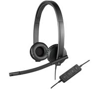 Logitech Auriculares Estereo con Micrófono H570E Negro USB