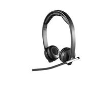Logitech H820e Auriculares Inalámbricos, Auriculares Estéreo con Micrófono con Supresión de Ruido, USB, Controles Integrados, Indicador Led, PC/Mac/Portátil, Negro