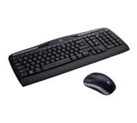Logitech Juego de teclado y ratón inalámbricos MK330, conexión de 2,4 GHz mediante un receptor USB Unifying, 4 teclas G programables, batería de 12 a 24 meses de duración, diseño QWERTY italiano e internacional de EE. UU., color negro