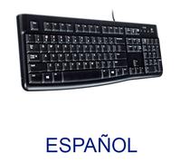 Logitech k120 corded keyboard teclado usb qwerty español negro