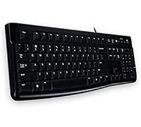 Logitech K120 Teclado con Cable Business para Windows, Tamaño Normal, Resistante a Líquido, Barra Espaciadora Curvada, PC/Portátil, Disposición Lituano, Negro