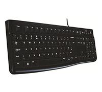 Logitech K120 Teclado con Cable Business para Windows | Tamaño Normal, Resistante a Líquido, Barra Espaciadora Curvada, PC/Portátil, Disposición Lituano - Negro