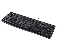 Logitech K120 Teclado con Cable para Windows | Disposición QWERTY US Internacional - Negro