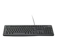 Logitech K120 Teclado con Cable USB Business para Windows | Tamaño Normal | Resistente a Líquido | Barra Espaciadora Curvada | PC/Portátil | Disposición QWERTY Español | Color Negro