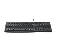 Logitech K120 Wired Keyboard for Windows, USB Plug-and-Play, Full-Size, Spill-Re